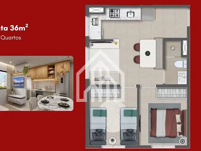Apartamento 1 quarto e 1 banheiro, à venda, no bairro Mooca em São Paulo