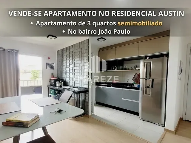Apartamento com 98m² 3 quartos e 1 banheiro, à venda, no bairro Núcleo Habitacional Papa João Paulo I em Apucarana