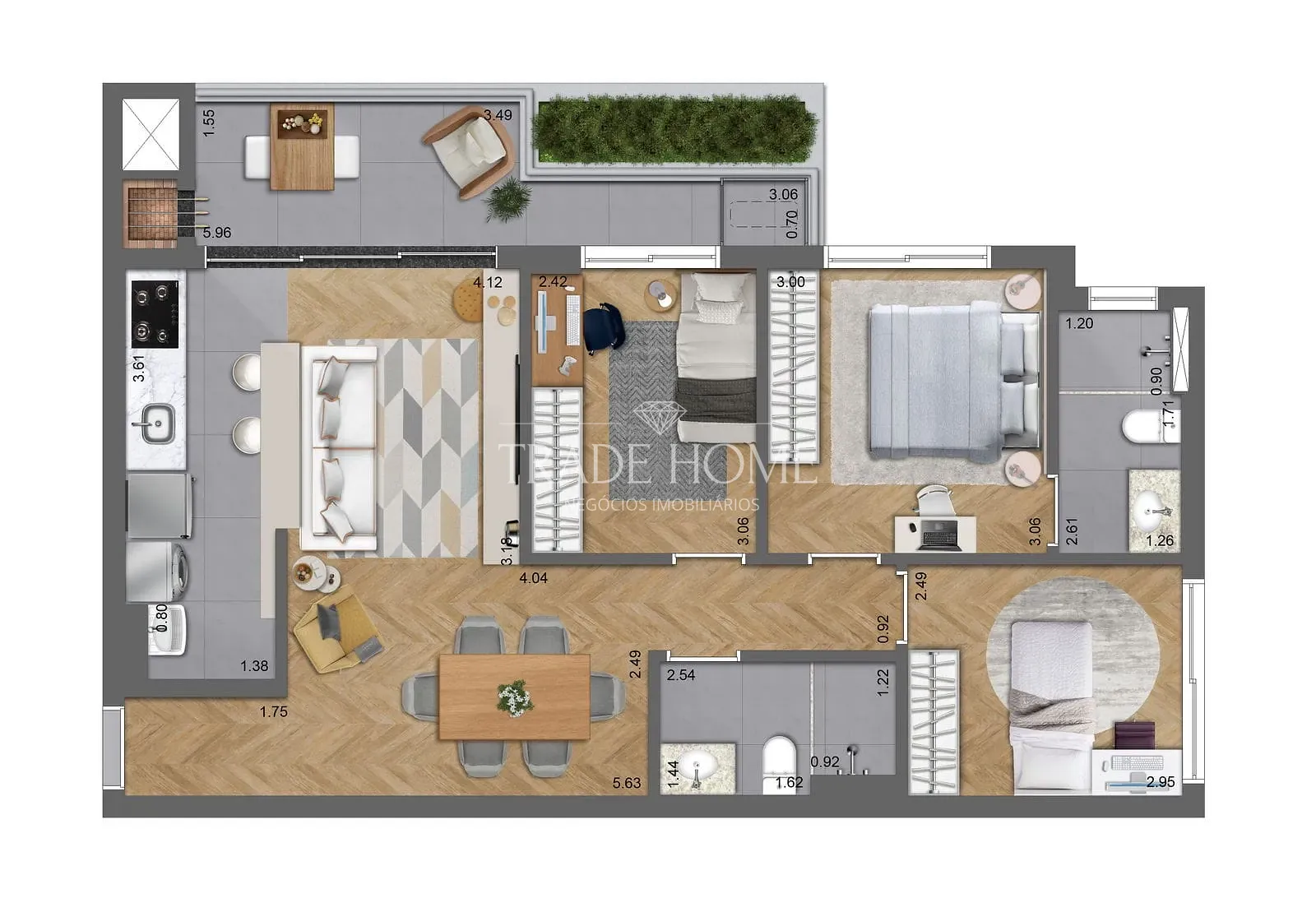 Apartamento, 2 quartos, 69 m² - Foto 36