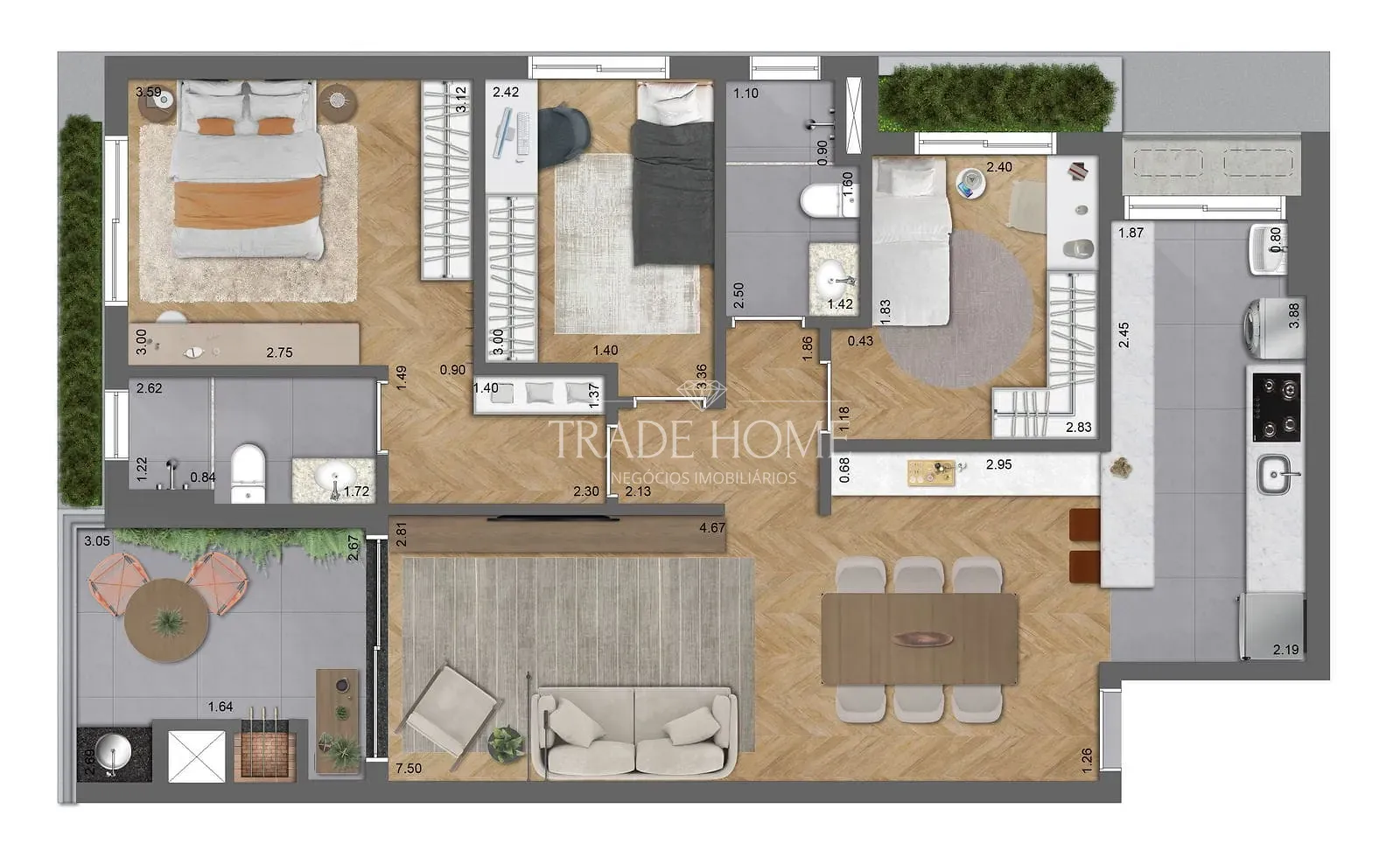 Apartamento, 2 quartos, 69 m² - Foto 40