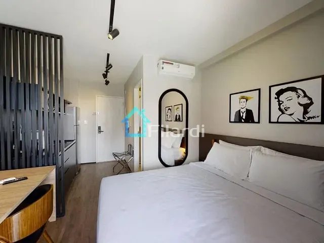 Apartamento 1 quarto e 1 banheiro, para alugar, no bairro Pinheiros em São Paulo