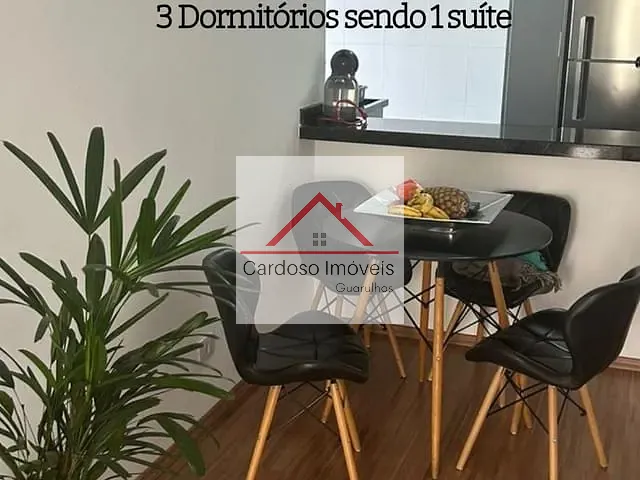 Apartamento com 70m² 3 quartos e 1 banheiro, à venda, no bairro Jardim São Judas Tadeu em Guarulhos