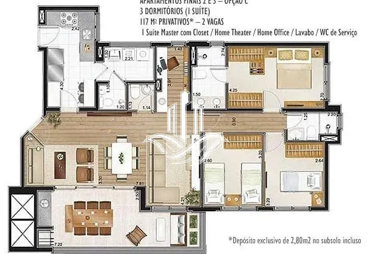 Apartamento, 3 quartos, 117 m² - Foto 40