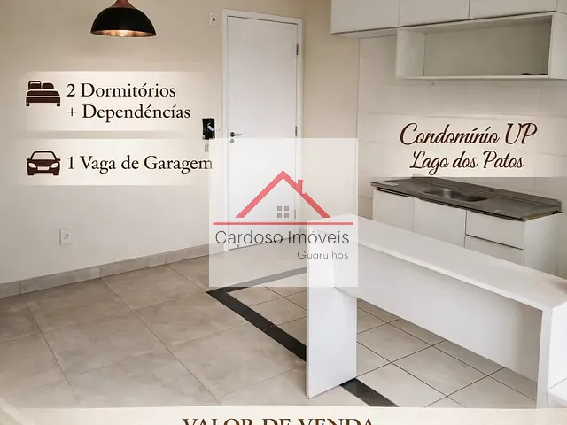 Apartamento com 55m² 2 quartos e 1 banheiro, à venda, no bairro Vila Galvão em Guarulhos