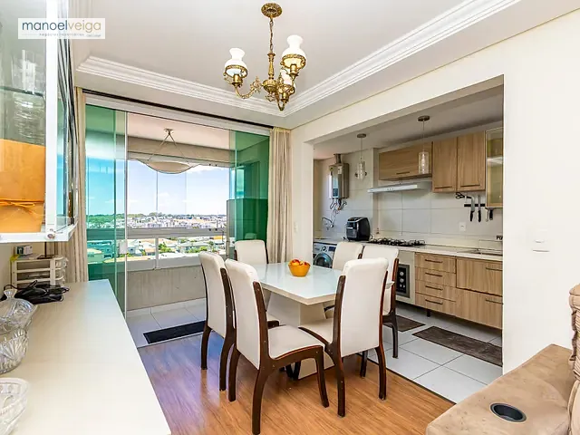 Apartamento com 101m² 2 quartos e 2 banheiros, à venda, no bairro Capão Raso em Curitiba