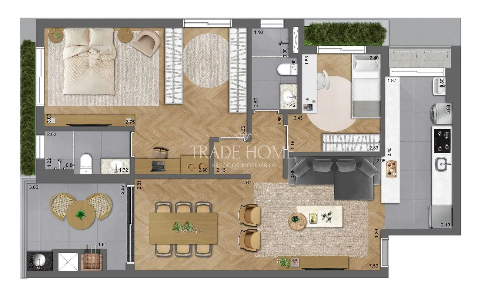 Apartamento, 2 quartos, 68 m² - Foto 41