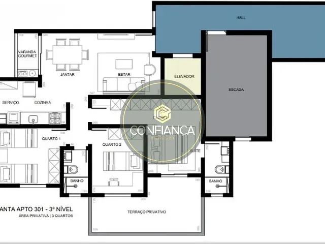 Apartamento com 83m² 3 quartos e 2 banheiros, à venda, no bairro União em Belo Horizonte