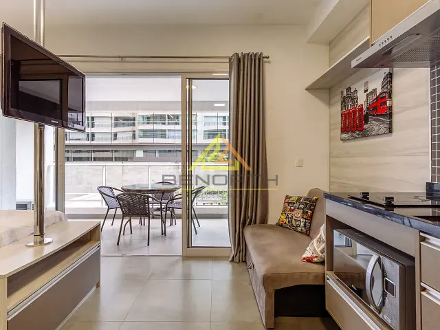 Apartamento com 40m² 1 quarto e 1 banheiro, para alugar, no bairro Consolação em São Paulo