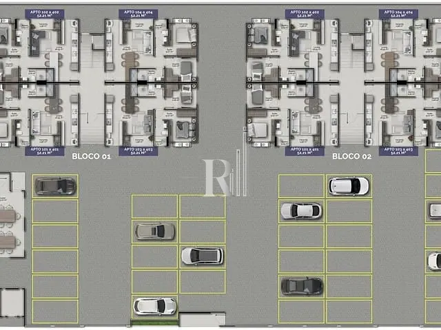 Apartamento 2 quartos e 1 banheiro, à venda, no bairro Areias em Tijucas