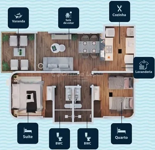 Apartamento, 2 quartos, 70 m² - Foto 7
