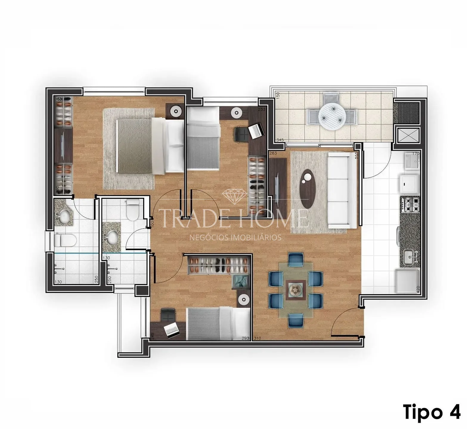 Apartamento, 3 quartos, 132 m² - Foto 67