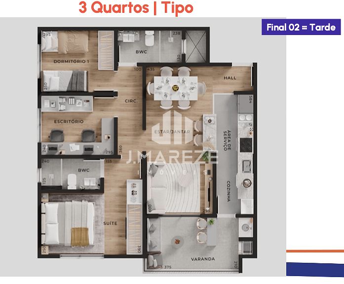 Apartamento, 3 quartos, 81 m² - Foto 2