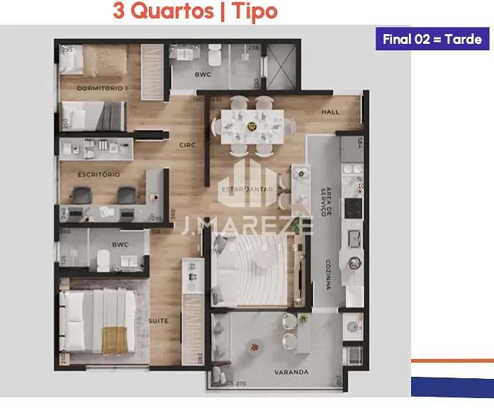 Apartamento, 3 quartos, 81 m² - Foto 2