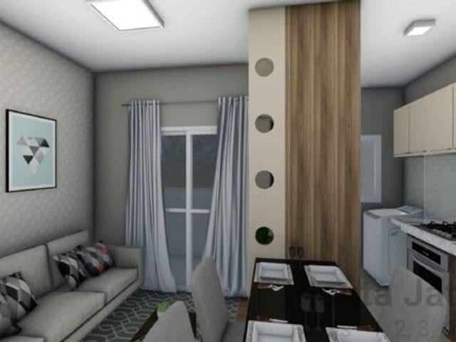 Foto do Apartamento - Apartamento no Condomínio Caminho das Arvores com 2 dormitórios à venda, 48 m² por R$ 271.000 - Urbanova - São José dos Campos/SP | RUSSI IMÓVEIS