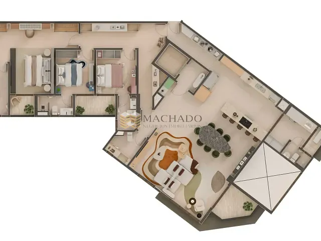Apartamento com 210m² 3 quartos e 4 banheiros, à venda, no bairro Jardim Campos Elísios em Jundiaí