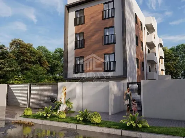 Apartamento com 73m² 3 quartos e 1 banheiro, à venda, no bairro Parque da Fonte em São José dos Pinhais