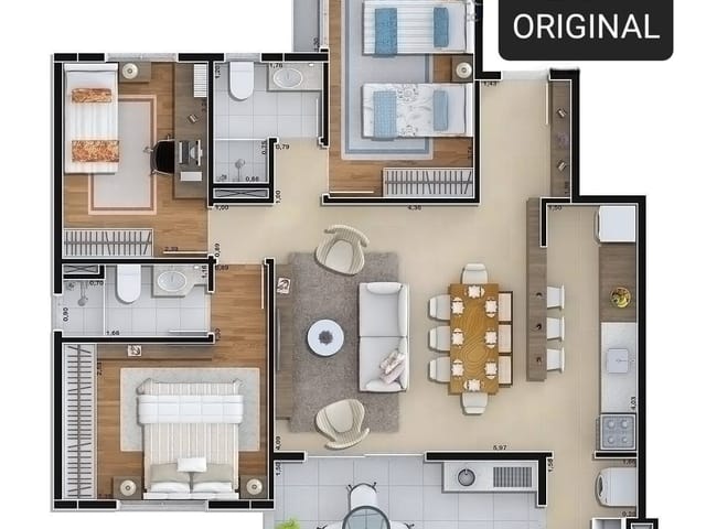 Foto do Apartamento - Apartamento à venda, Edifício Wide, Taubaté, SP | Previta Imóveis