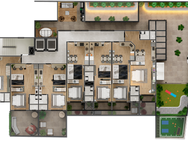 Studio com 42m² 1 quarto e 1 banheiro, à venda, no bairro Centro em Curitiba
