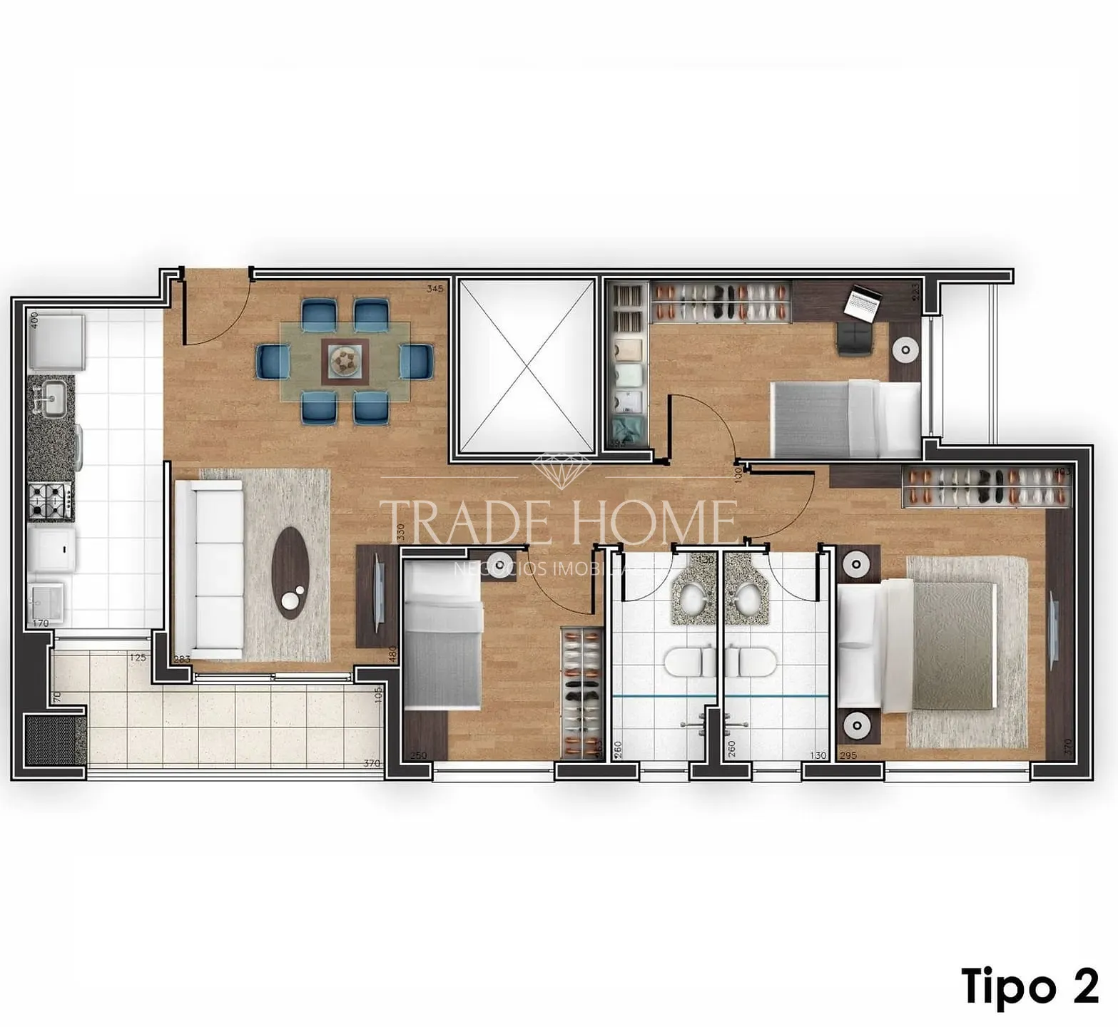 Apartamento, 3 quartos, 77 m² - Foto 70