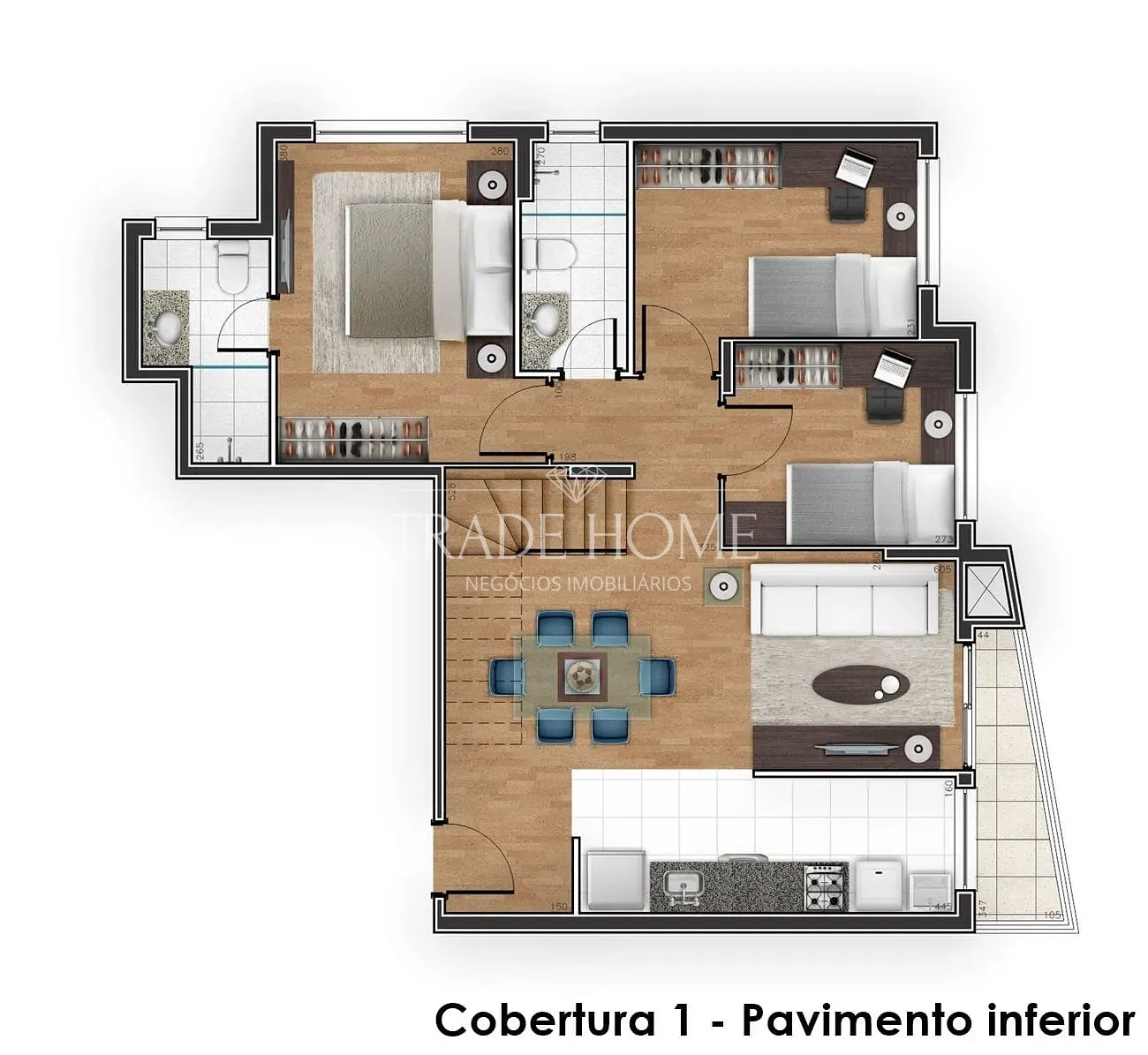 Apartamento, 3 quartos, 77 m² - Foto 74