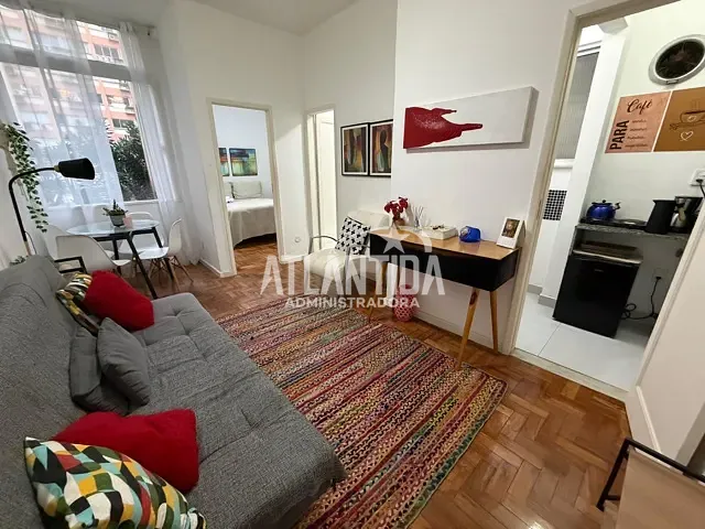 Apartamento com 38m² 1 quarto e 1 banheiro, à venda, no bairro Copacabana em Rio de Janeiro