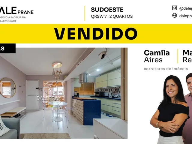 Apartamento com 87m² 2 quartos e 1 banheiro, à venda, no bairro Setor Sudoeste em Brasília
