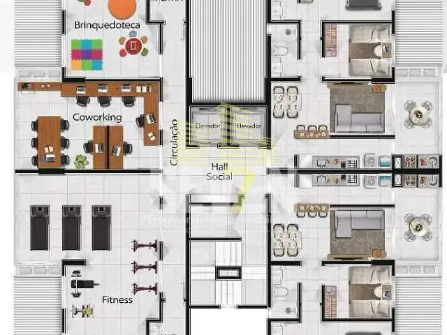 Apartamento com 70m², à venda, no bairro Jardim Estoril IV em Bauru
