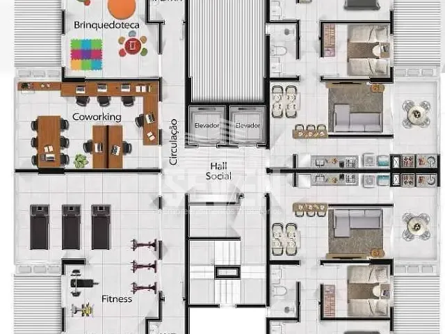 Apartamento com 70m², à venda, no bairro Jardim Estoril IV em Bauru