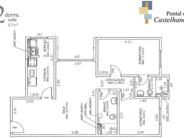 Foto do Apartamento - Apartamento à venda 2 Quartos, 1 Suite, 1 Vaga, 67M², Floradas de São José, São José dos Campos - SP | Pontal de Castelhanos | RUSSI IMÓVEIS