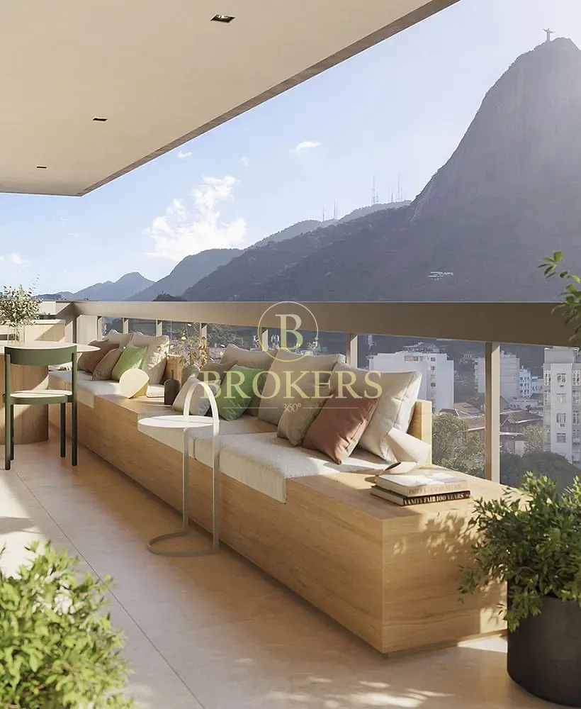 Primeira locação - andar alto! Apartamento à venda, sofisticação e vista icônica no Humaitá: 3 quartos com varanda gourmet e lazer completo