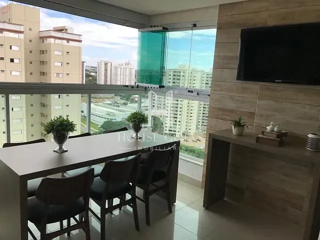 Apartamento 3 quartos e 3 banheiros, à venda, no bairro residencial eldorado em Goiânia
