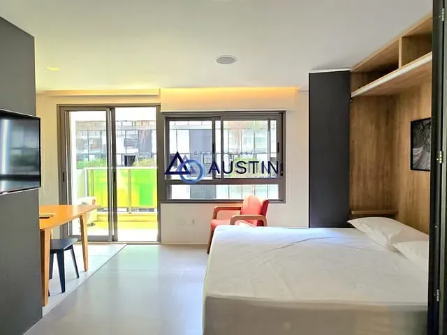 Apartamento com 30m² 1 quarto e 1 banheiro, para alugar, no bairro Vila Madalena em São Paulo