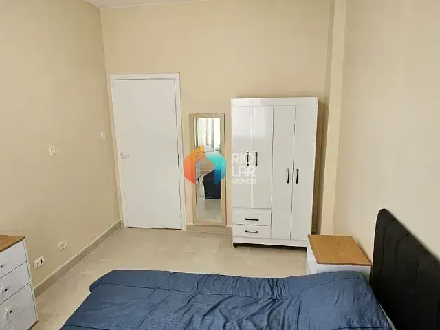 Apartamento com 63m² 2 quartos e 1 banheiro, para alugar, no bairro José Menino em Santos