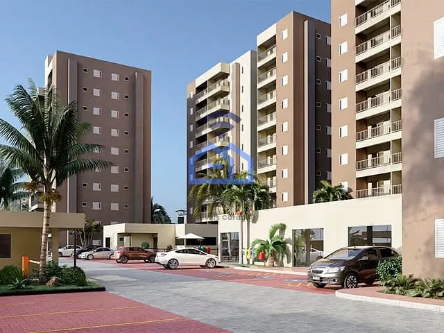 Apartamento com 56m² 2 quartos e 1 banheiro, à venda, no bairro Loteamento Vila Indaiá em Caraguatatuba