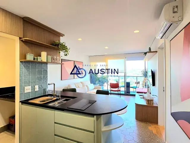 Apartamento com 57m² 1 quarto e 2 banheiros, para alugar, no bairro Pinheiros em São Paulo