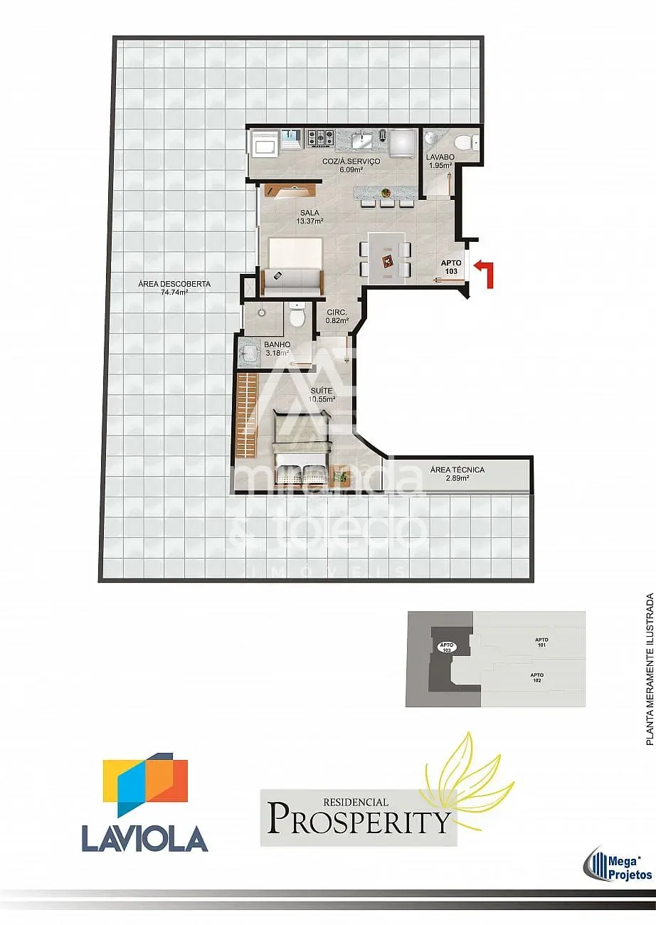 Apartamento, 1 quarto, 10 m² - Foto 5