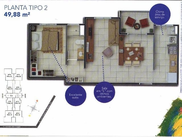 Foto do Apartamento - Apartamento à venda 1 Quarto, 1 Vaga, 49.88M², Vila Nossa Senhora das Graças, Taubaté - SP | Tarsila do Amaral | MOHALLEM e LOPES CORRETAGEM E ADMINISTRACAO DE IMOVEIS LTDA