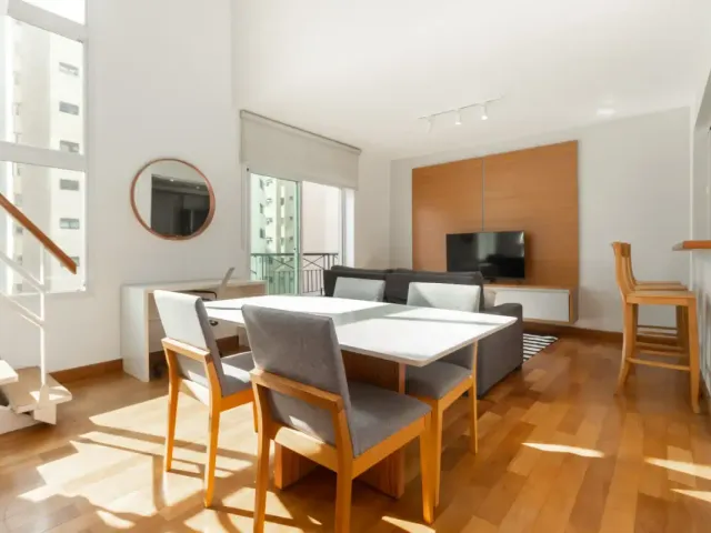 Foto do Apartamento - Duplex Exclusivo com Pé-Direito Duplo no Coração de Pinheiros – 2 Suítes e Estilo Único | Imobiliaria Solar