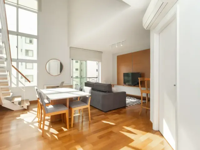 Foto do Apartamento - Duplex Exclusivo com Pé-Direito Duplo no Coração de Pinheiros – 2 Suítes e Estilo Único | Imobiliaria Solar