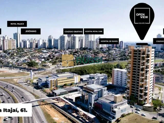 Apartamento 3 quartos e 2 banheiros, à venda, no bairro Condomínio Centro Empresarial Taquari em São José dos Campos
