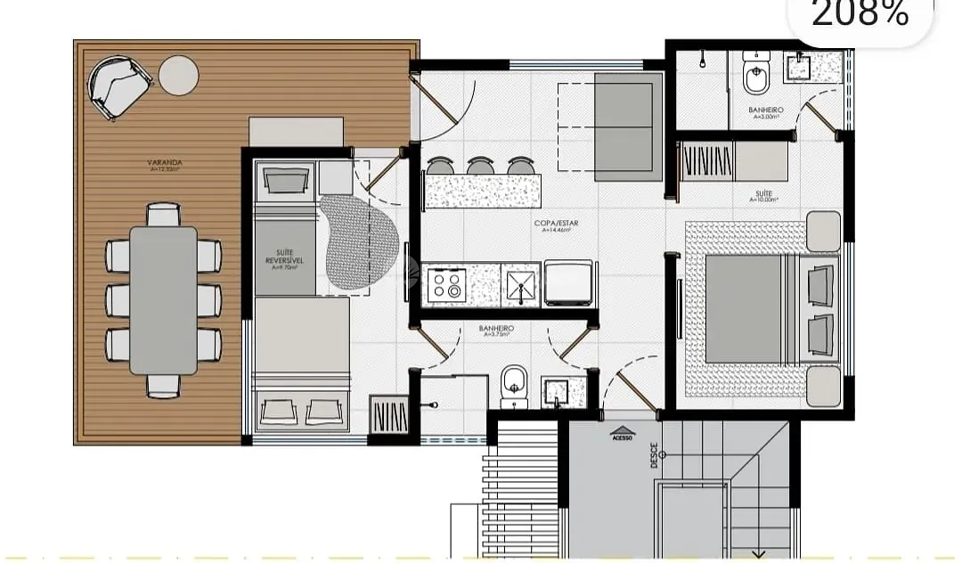 Apartamento, 2 quartos, 62 m² - Foto 6