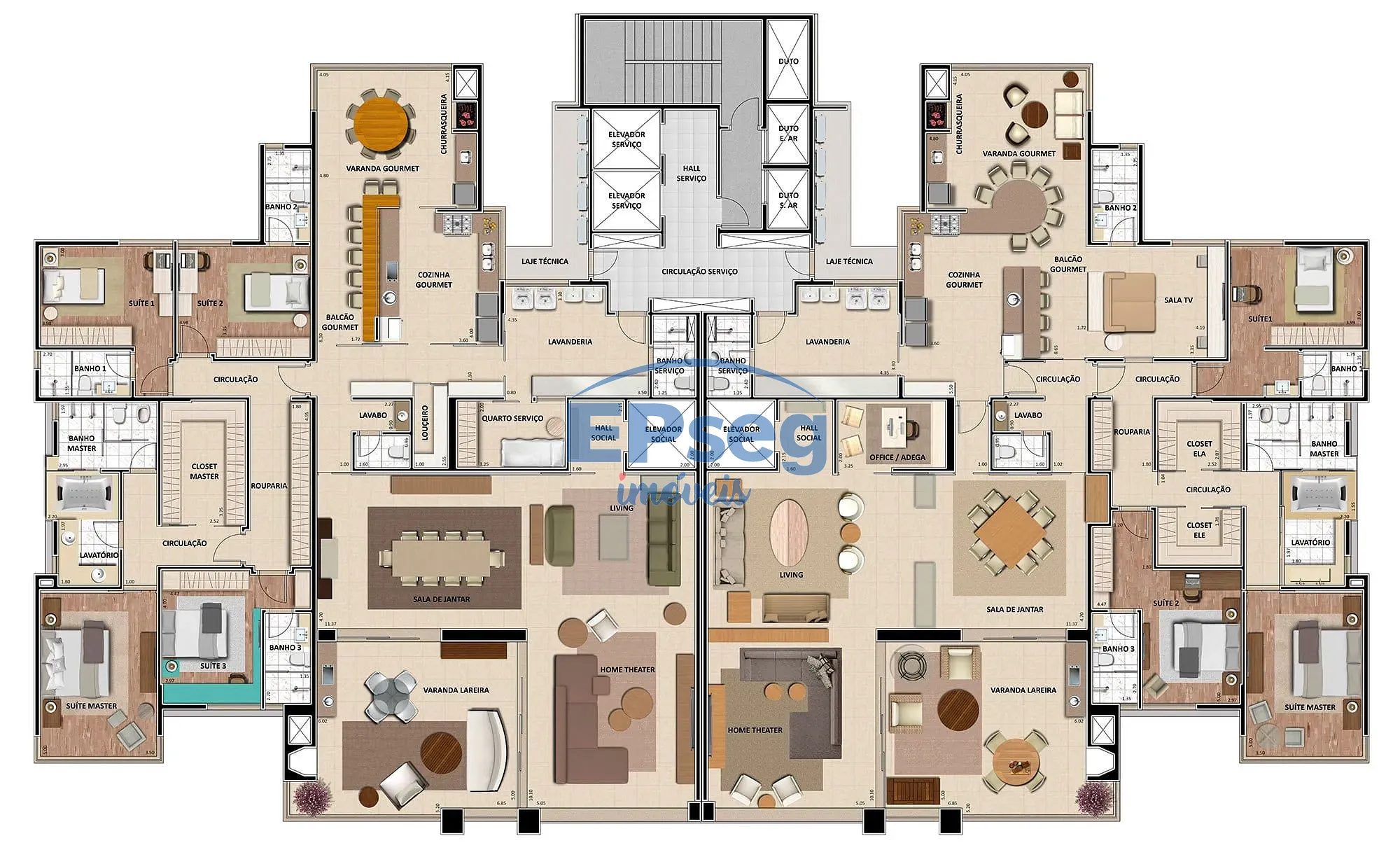 Apartamento, 4 quartos, 367 m² - Foto 7