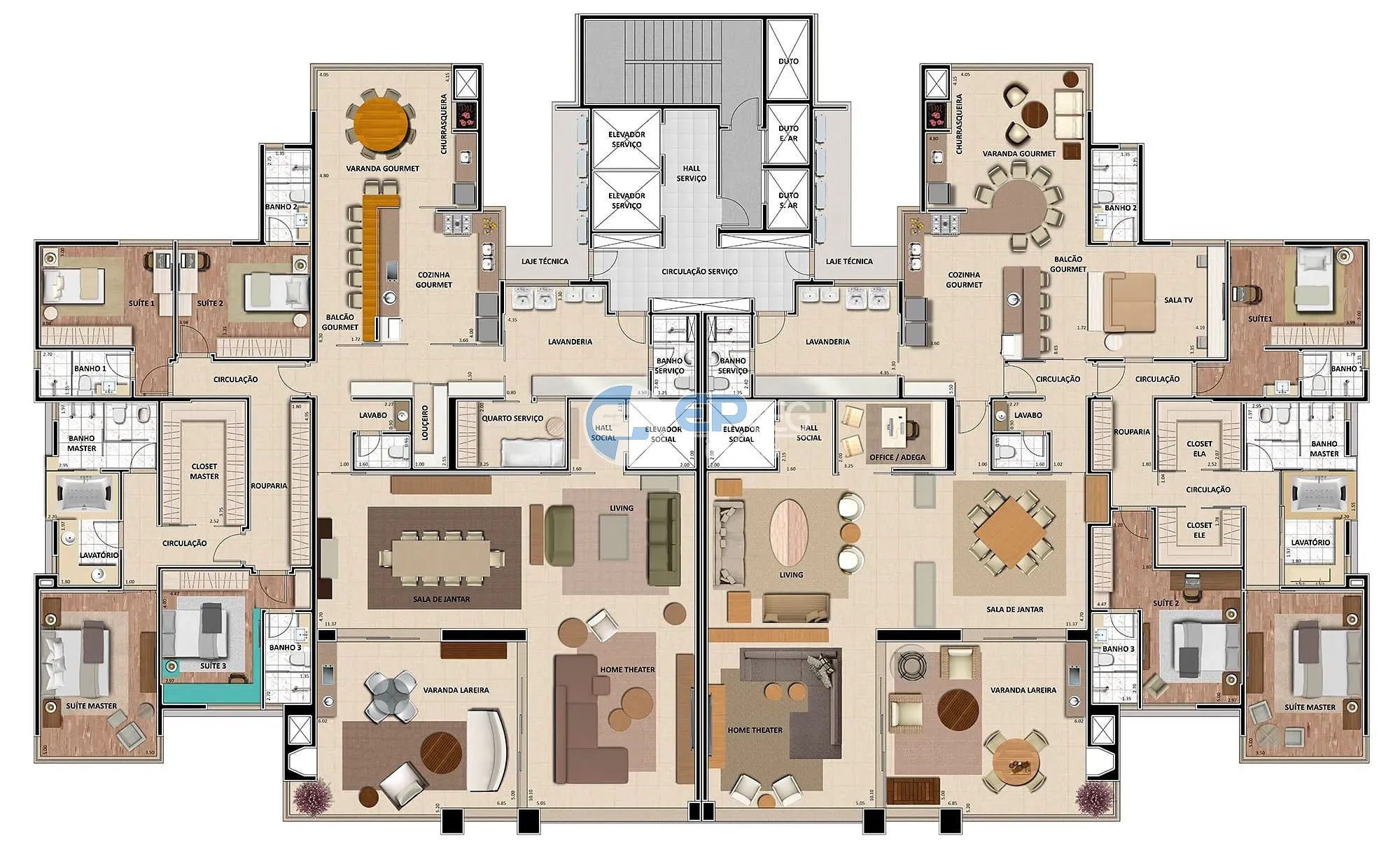 Apartamento, 4 quartos, 367 m² - Foto 7