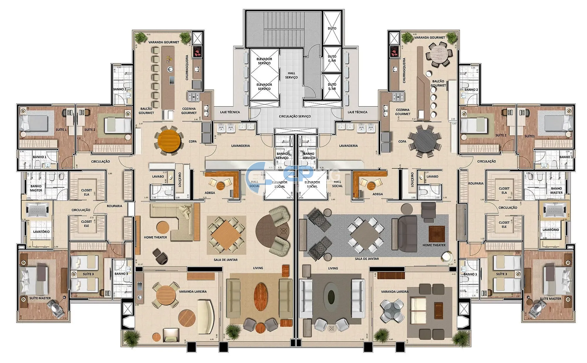 Apartamento, 4 quartos, 367 m² - Foto 8