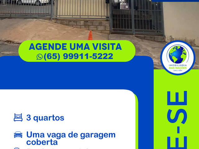 Apartamento com 78m² 3 quartos e 1 banheiro, à venda, no bairro PARQUE DAS NAÇÕES em Cuiabá