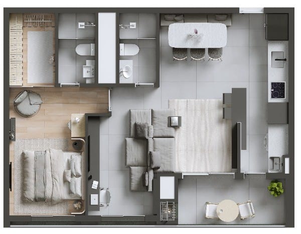 Apartamento, 2 quartos, 66 m² - Foto 39