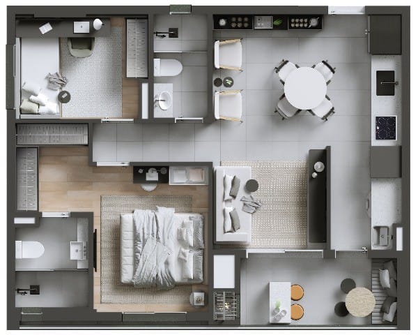 Apartamento, 2 quartos, 66 m² - Foto 41