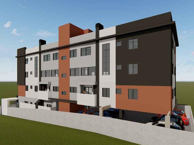 Apartamento com 77m² 2 quartos e 1 banheiro, à venda, no bairro Cruzeiro em São José dos Pinhais