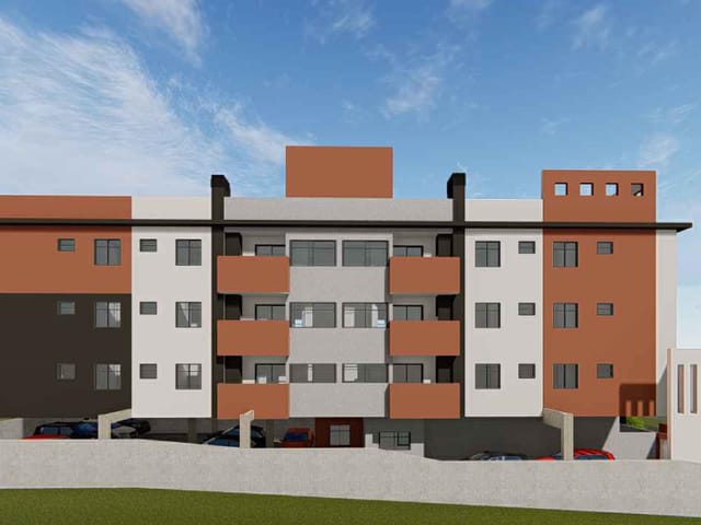 Apartamento com 77m² 2 quartos e 1 banheiro, à venda, no bairro Cruzeiro em São José dos Pinhais