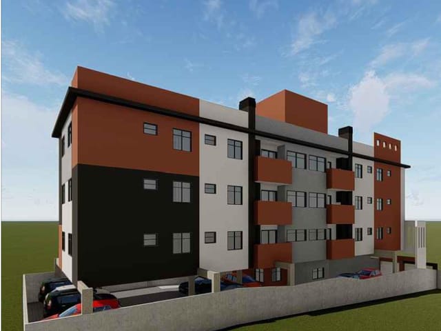Apartamento com 77m² 2 quartos e 1 banheiro, à venda, no bairro Cruzeiro em São José dos Pinhais